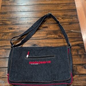 Vintage Polo Jeans Denim Messenger Bag